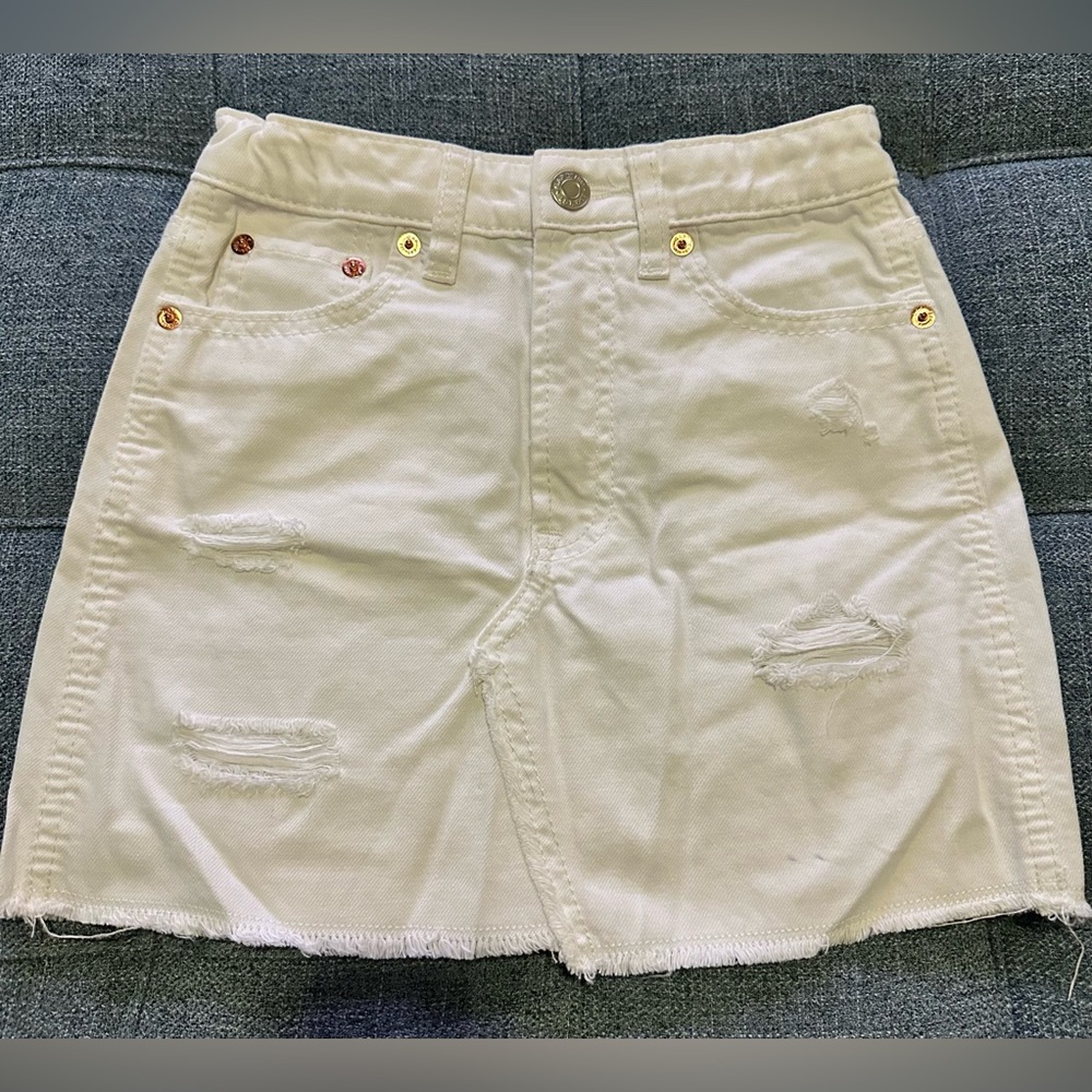 GAP Kids~ White Denim Skirt